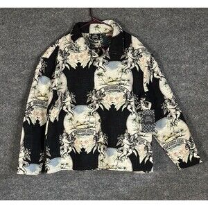 Rebel Vengeance Tapestry Shacket Non DUCOR DUCO Cherub Print Size Medium AK6111